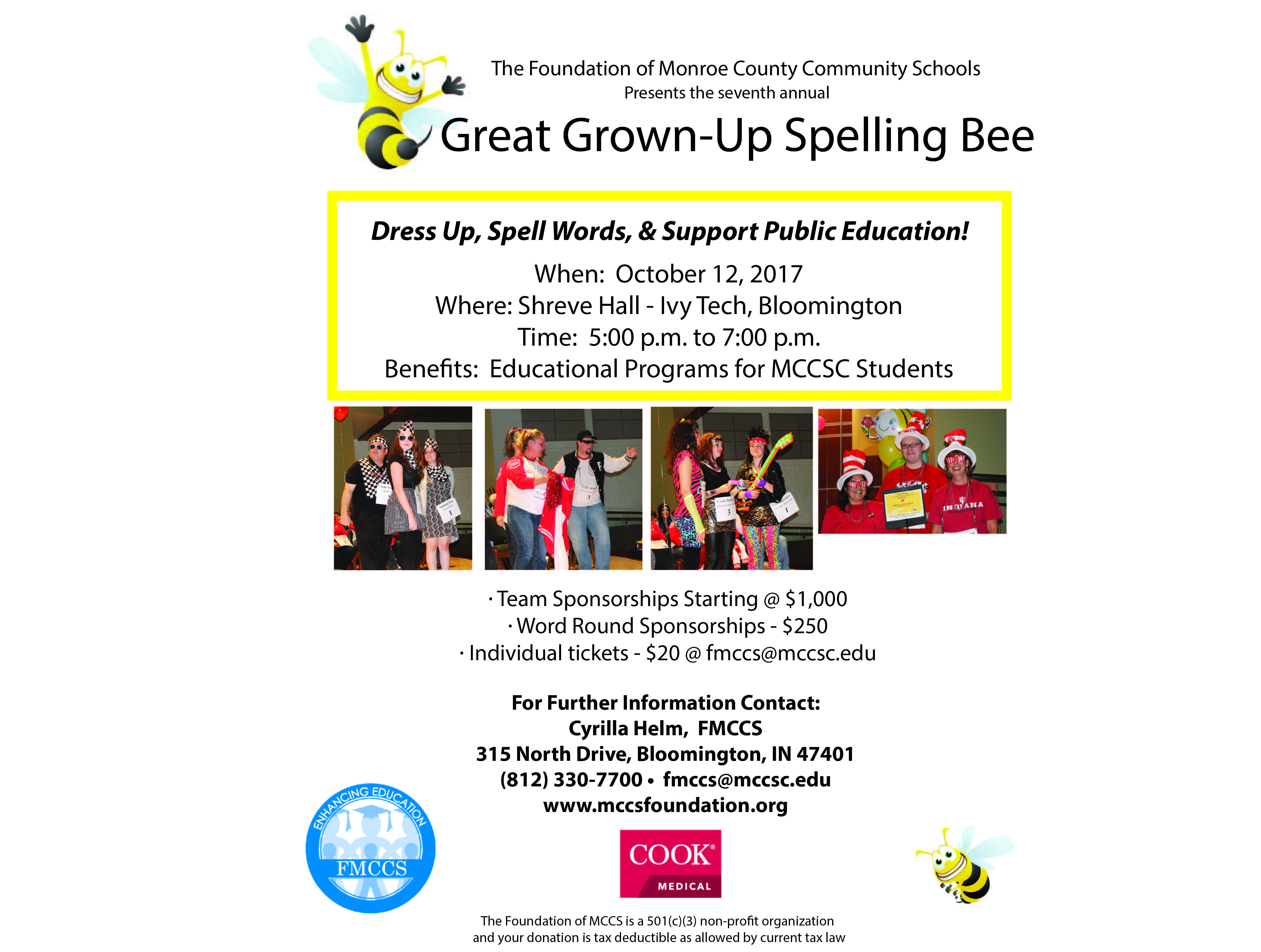great grown up spelling bee october 12 fmccs how do you spell 12 in word form